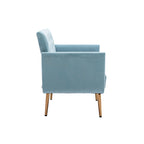 Sillón tapizado de terciopelo, estilo moderno de mediados de siglo, 1 plaza — Varios colores