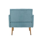 Sillón tapizado de terciopelo, estilo moderno de mediados de siglo, 1 plaza — Varios colores