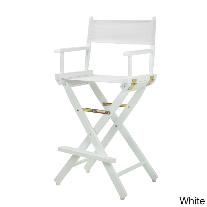 Silla Plegable de Director de 30 Pulgadas con Reposapiés – Varios Colores, 1 Persona