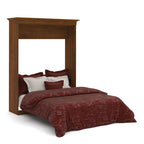 Cama Murphy Queen de 178 cm blanca/marrón Toscana – Capacidad para 2 personas