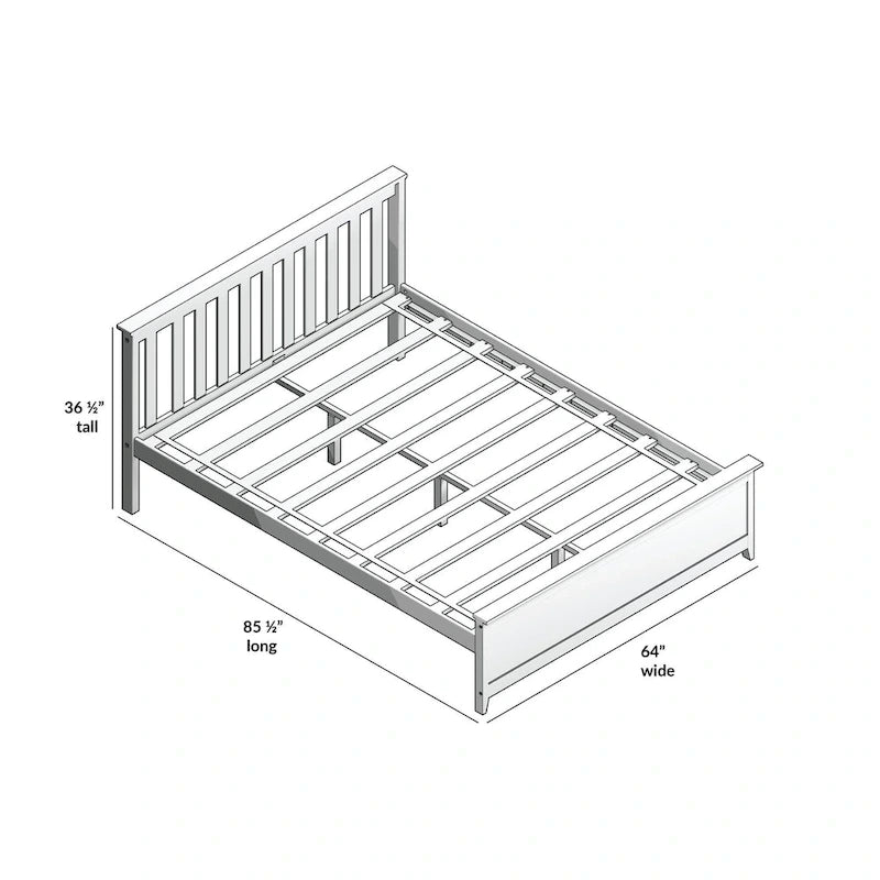 Cama Queen con Cajones de Almacenamiento — Arcilla / Blanca | Cabecero de Listones | Capacidad para 2