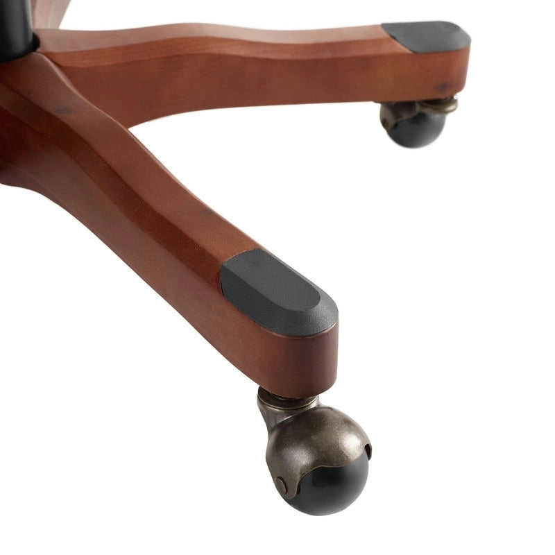 Silla de oficina giratoria natural, individual – Tapizada en tela