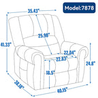 Sillón reclinable elevador eléctrico – Marrón antiguo / Marrón / Negro / Gris – Asiento individual