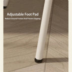 Silla de tocador con respaldo de mariposa blanca, asiento individual
