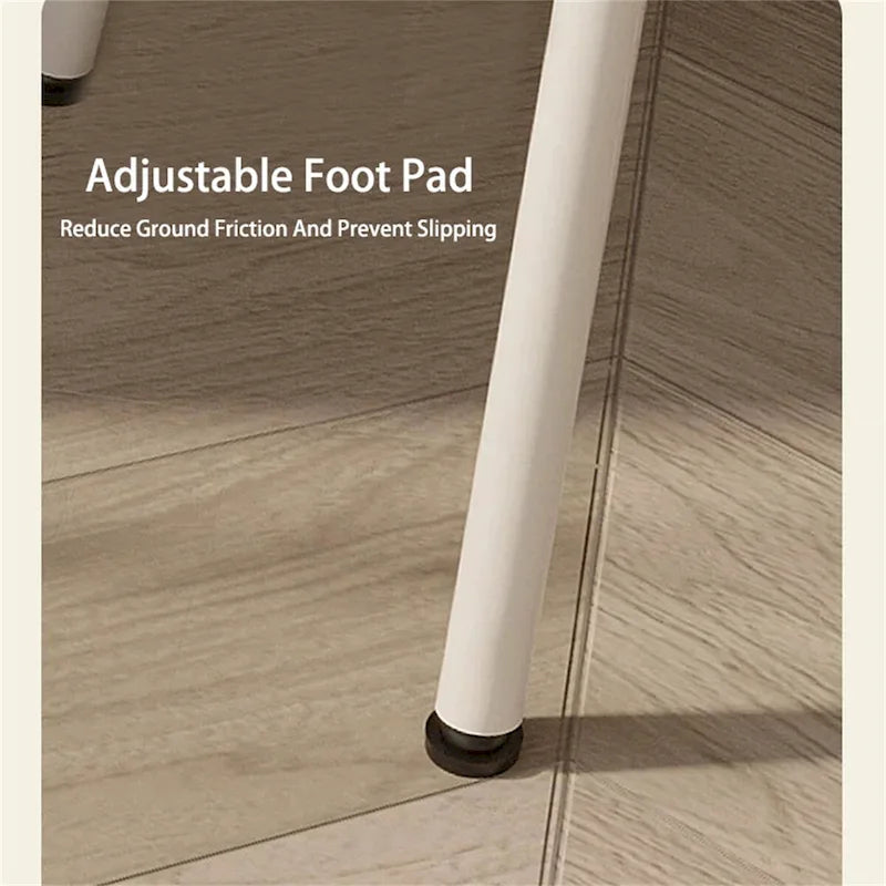 Silla de tocador con respaldo de mariposa blanca, asiento individual