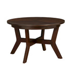 Mesa de centro redonda Mid-Century negra / nogal / espresso