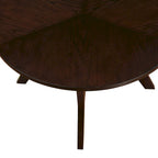 Mesa de centro redonda Mid-Century negra / nogal / espresso