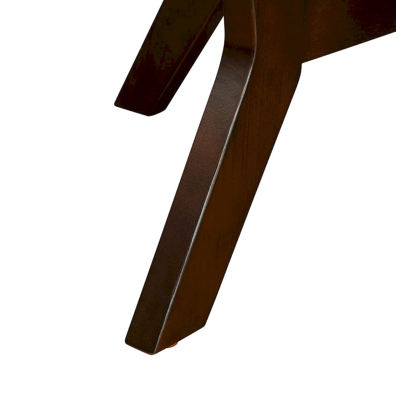 Mesa de centro redonda Mid-Century negra / nogal / espresso