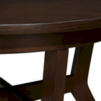 Mesa de centro redonda Mid-Century negra / nogal / espresso