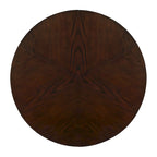 Mesa de centro redonda Mid-Century negra / nogal / espresso
