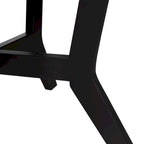 Mesa de centro redonda Mid-Century negra / nogal / espresso