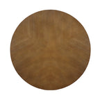 Mesa de centro redonda Mid-Century negra / nogal / espresso