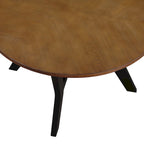 Mesa de centro redonda Mid-Century negra / nogal / espresso