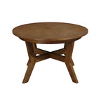 Mesa de centro redonda Mid-Century negra / nogal / espresso