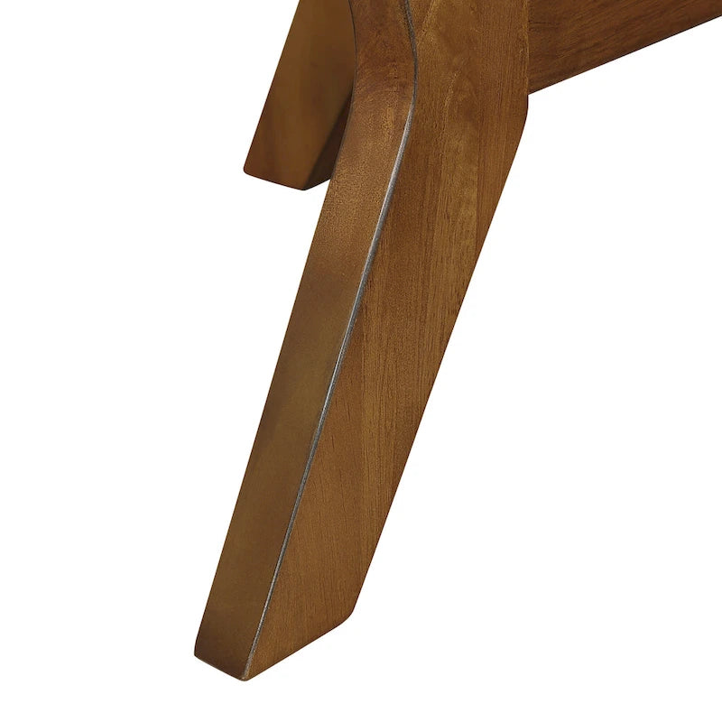Mesa de centro redonda Mid-Century negra / nogal / espresso