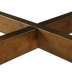 Mesa de centro redonda Mid-Century negra / nogal / espresso