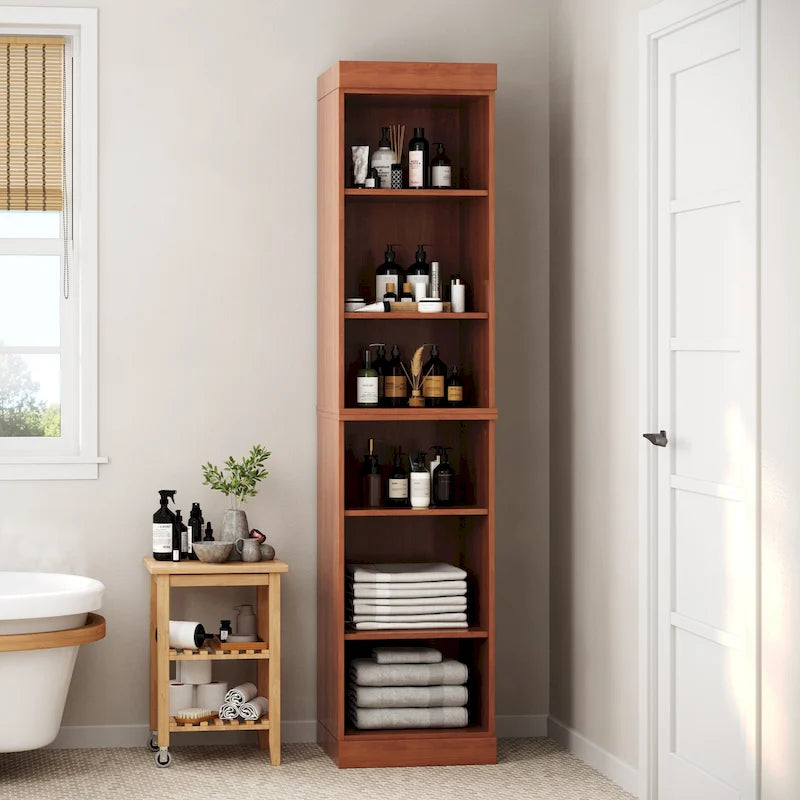 Mueble de baño de madera maciza en blanco / gris / azul verdoso / moca / negro — Cristal, esmerilado, estilo sólido o abierto, montaje para 1 persona