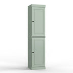 Mueble de baño de madera maciza en blanco / gris / azul verdoso / moca / negro — Cristal, esmerilado, estilo sólido o abierto, montaje para 1 persona