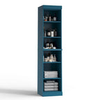 Mueble de baño de madera maciza en blanco / gris / azul verdoso / moca / negro — Cristal, esmerilado, estilo sólido o abierto, montaje para 1 persona