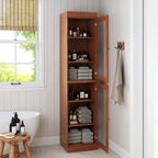 Mueble de baño de madera maciza en blanco / gris / azul verdoso / moca / negro — Cristal, esmerilado, estilo sólido o abierto, montaje para 1 persona